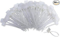 TUZAZO Nylon Marker Cable Zip Ties, 250pcs 6 Inch Self-Locking Cable Labels Tags with Write on Cord Label for Electronics, Network Ethernet Wire Labels