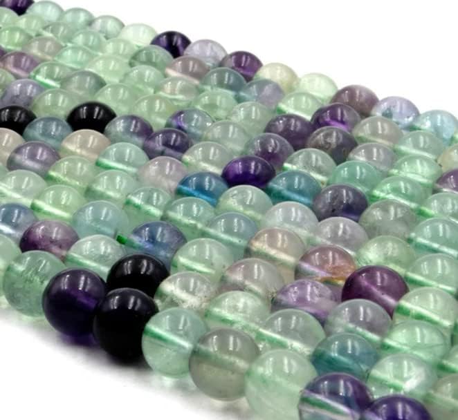 Zenkeeper 108 Pcs Rainbow Fluorite Beads - Image 5