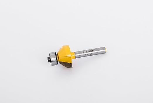Chamfer Router Bits, Bevel Edge Forming(45°-1/4''length-1/4''Shank)