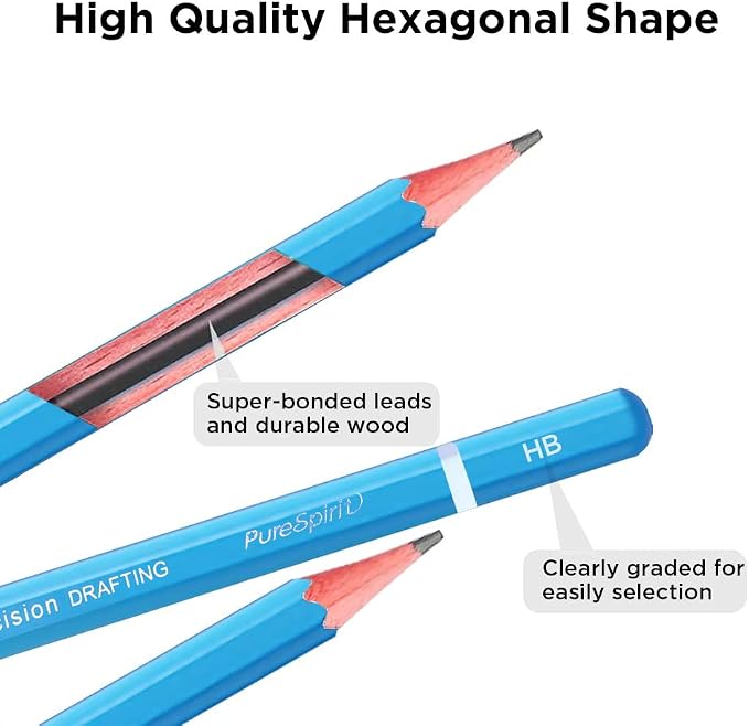 Sketch Pencils for Drawing HB, Sketching & Doodling | Graphite Pencil for - Image 2