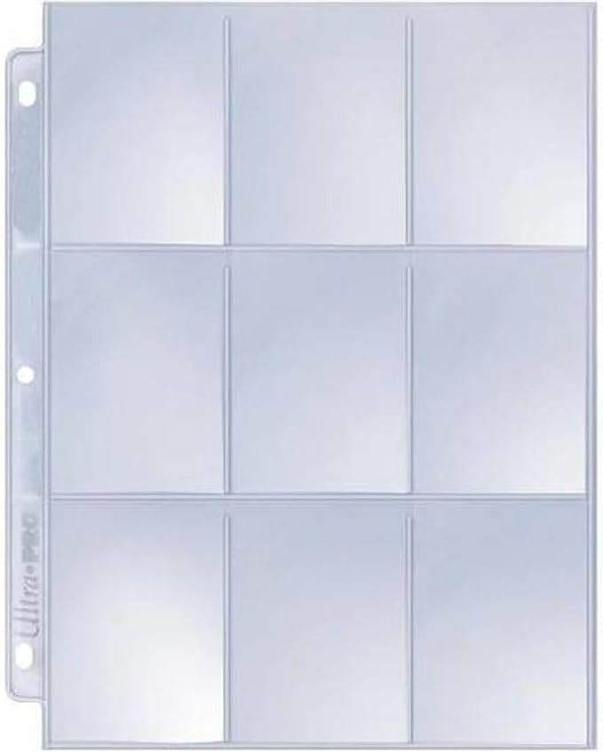 Ultra Pro Card Pages for Binders – 9 Pocket Trading Card Binder Pages – Silver - Image 4