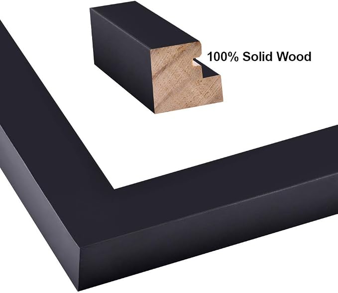 RPJC 6x8 inch Picture Frame Made of Solid Wood and High Definition Glass - Image 2