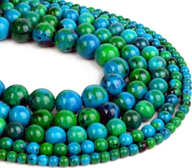 Zenkeeper 108 Pcs Chrysocolla Beads by Zenkeeper