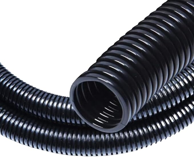 30 FT 1/4” Wire Loom Split Tubing,Dog Cat Cord Protector,Split Wire Loom Tubing Wire Conduit – Black (30FT 1/4")