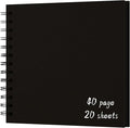DIY Scrapbook Album 7x7 Inch, Hardcover Kraft Paper Scrap Book Photo Album by Sprsthai