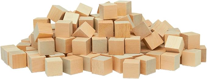 DIY Wood Cubes 1-inch, Wood Blocks by Woodpeckers