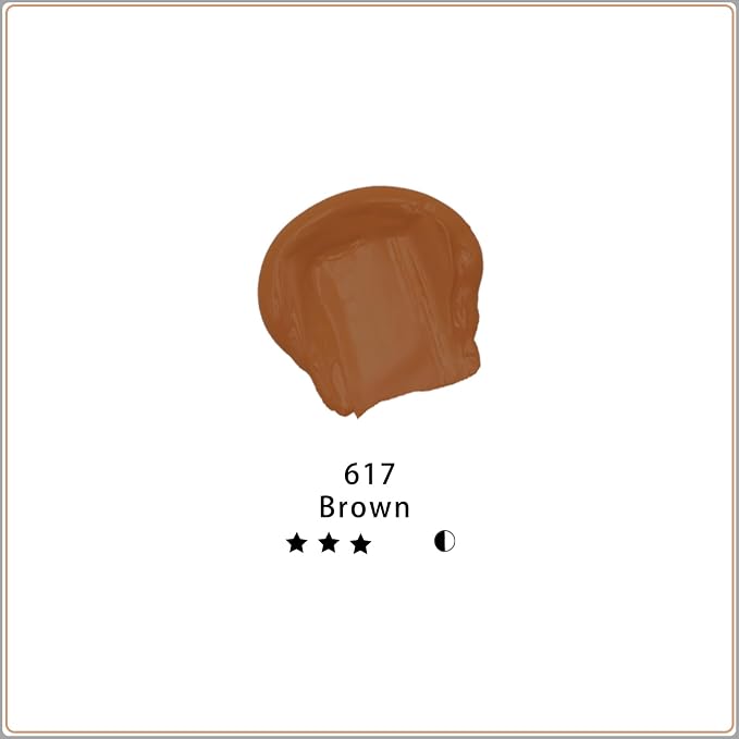 Artecho Brown Acrylic Paint 500ml / 17oz Large Bottle | Semi Glossy Finish - Image 2