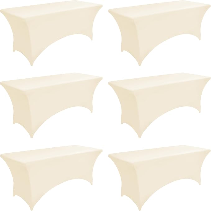 6-Pack 6ft Spandex Table Covers by Unknown