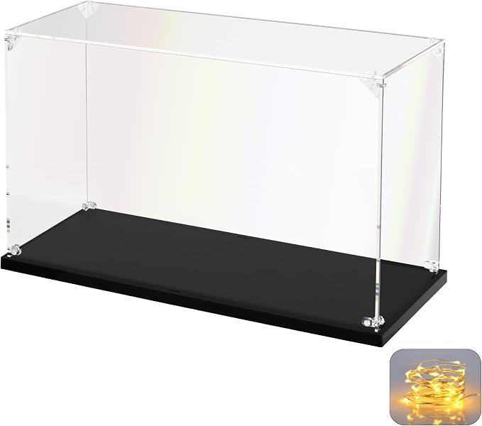 KOLIPI Acrylic Display Case for Collectibles Assemble Clear Acrylic Display Box by KOLIPI