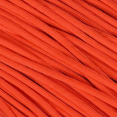 The Paracord Store | Type III 550 Paracord - 100 FT Hank, Neon Orange | Heavy Duty 7 Strand Tactical Paracord - USA Made Nylon Outdoor Parachute Cord for Camping, Fishing & More - Survival Cord