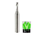 O Flute Upcut Spiral Router Bit 1/4 Inch Shank 1/8 Inch Cutting Dia. Carbide Single Flute CNC Router Bit, Ideal for Aluminum, Plastic, Acrylic, Wood, MDF and PVC