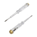 Fielect 5Pcs Tester Screwdriver, Voltage Detector Pen Light Circuit Tester Electric Test Pen Screwdriver AC/DC 100-500V