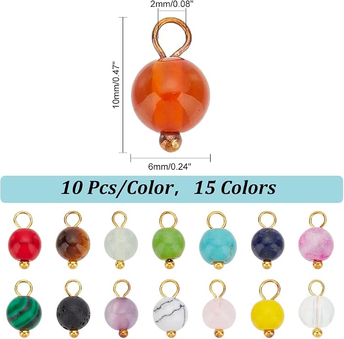 PH PandaHall Natural Gemstone Pendants & Charms - Image 2