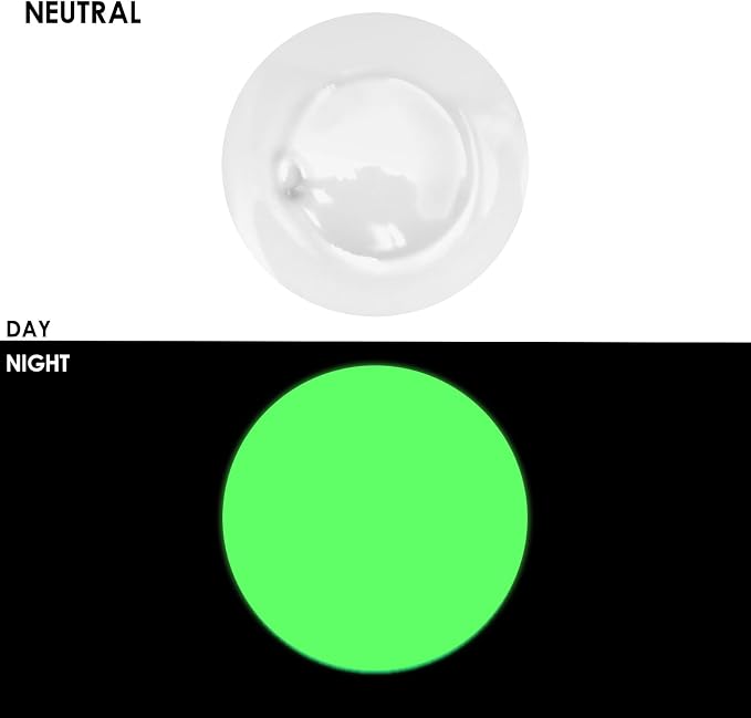Artecho Neutral Glow in the Dark Acrylic Paint Set, 120ml / 4.05oz | Non-Toxic - Image 2