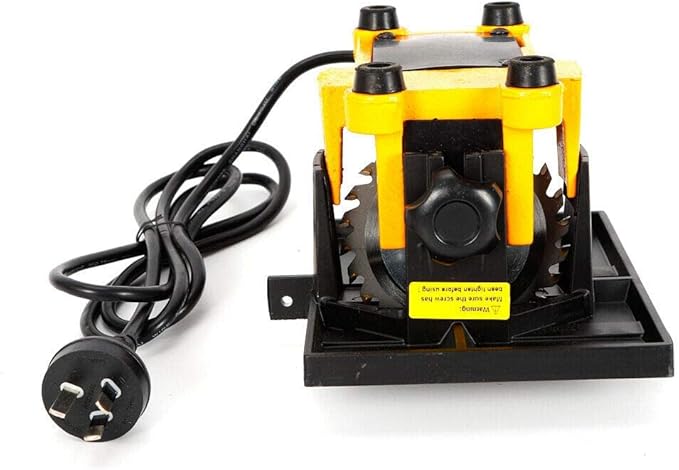 Electric Table Saw Cutter, Small Cutting Machine with Scaled Plate, Portable Woodworking Table Saw for DIY Handmade Wooden Model Crafts, Plastic, Wood, Glass, Stone