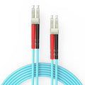 Fiber Patch Cable,10G/Gigabit Fiber Optic Cables with LC to LC Multimode OM3 Duplex 50/125 OFNP 1M（1Pack
