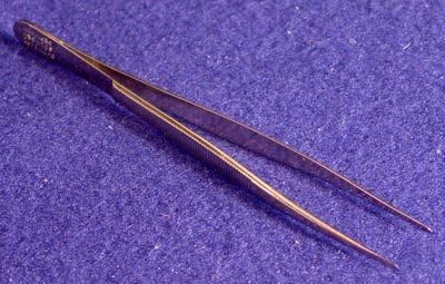 901 Stamp Tongs, 4 5/8" Point Tip by Showgard