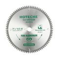 Hoteche 7-1/4-Inch Circular Saw Blade for Aluminum 80-Tooth Tungsten Carbide-Tipped Blade High-Performance Professioal Saw Blade for Circular Saws and Miter Saws, Rhombus Hole Size 5/8-inch