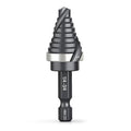 THINKWORK M35 Cobalt Spiral Flute Step Drill Bit, Single Size HSS Step Bit 3/4", Small Size EDC 1/4" Shank Step Bits for Metal, Carbon Steel, Stainless Steel, Wood, Plastic