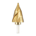 3 Sizes M2 Step Drill Bit, 7/8", 1-1/8", 1-3/8" Titanium Cone Drill Bits for Steel Metal Sheet Hole Drilling Cutting, Multiple Hole Sprial Unibit, Stepped Up Bits Home Tools