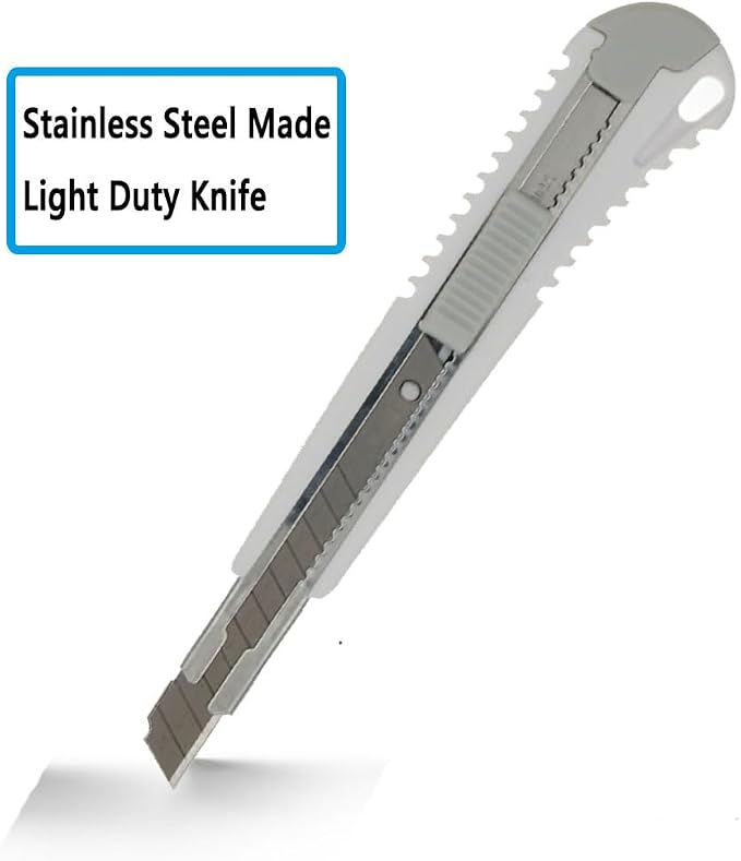 9mm Snap Off Utility Knife 3 Pack High Hardness Retractable Box Cutters - Image 3
