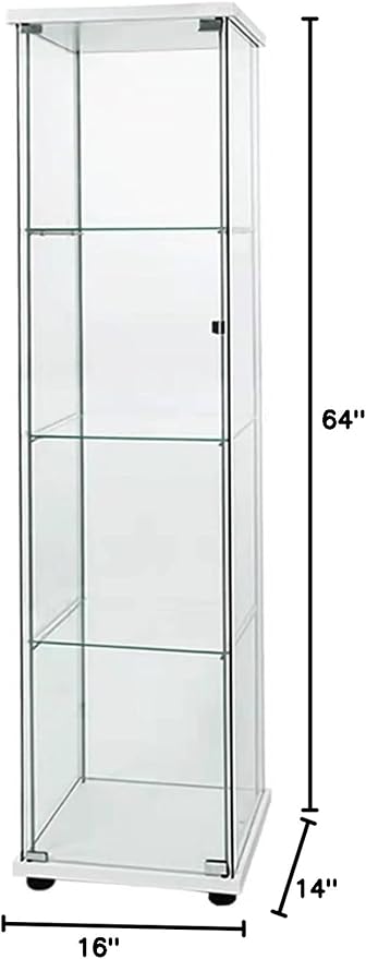 FLYMUHJIA Curio Cabinet Glass Display Case - Image 3