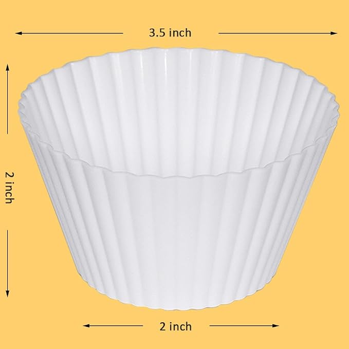 Extra Large Silicone Cupcake Muffin Cups 12 Pcs | Non-stick, - Image 2