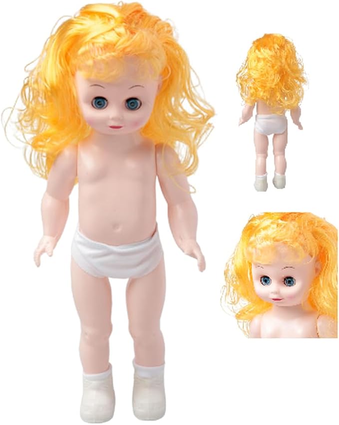 3 Golden Blonde Full‑Body Dolls – Plastic Craft Doll Models by FactoryDirectCraft