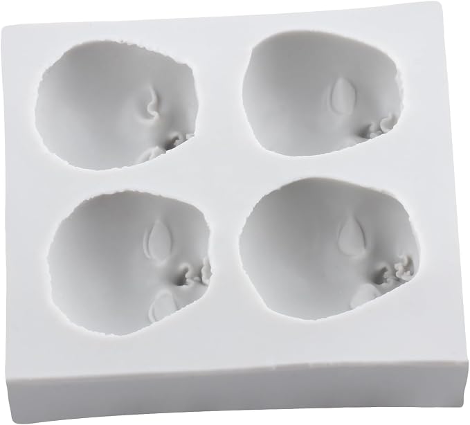 Baby Face Clay Mold Doll Face Silicone Molds - Image 4