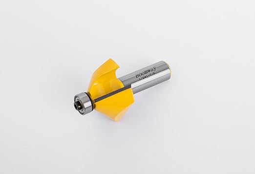 Chamfer Router Bits, Bevel Edge Forming(45°-11/16''length-1/2''Shank)