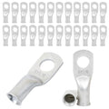 6 AWG 5/16" Heavy Duty Battery Ring Terminals (25 pcs.), 6 Gauge Tinned Copper Ring Terminal Connectors