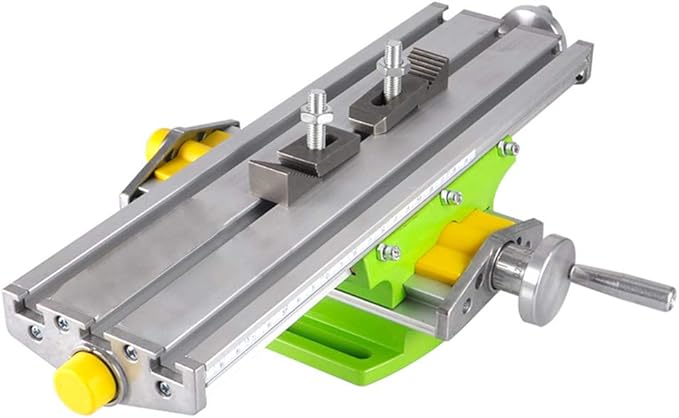 Mini Milling Machine Work Table Vise Portable Compound Bench X-Y 2 Axis Adjustive Cross Slide Table , for Bench Drill Press 13 inches-3.74" (330mm 95mm)