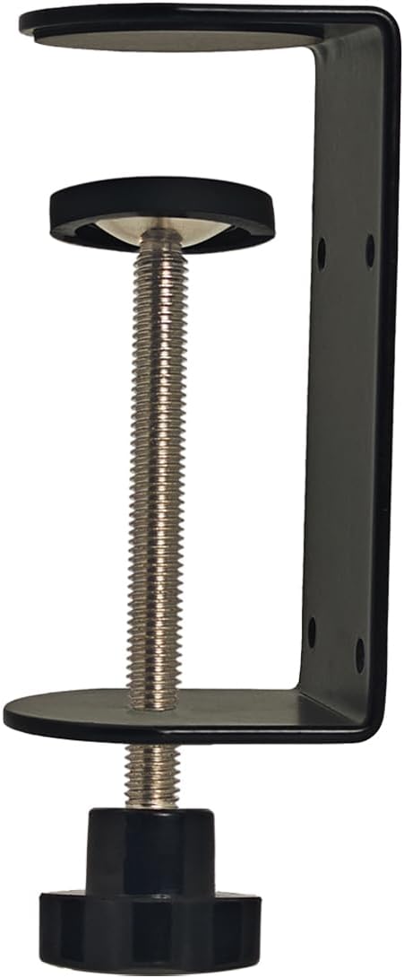 3 inch C-Clamp with Four Small Holes in the back, 1-Pack Adjustable Desk C Clamps for Range 0.35"~3.37", Versatile Clamp for Brake, Parts Assembly, Fastening, Welding, Woodwork, Metal Work