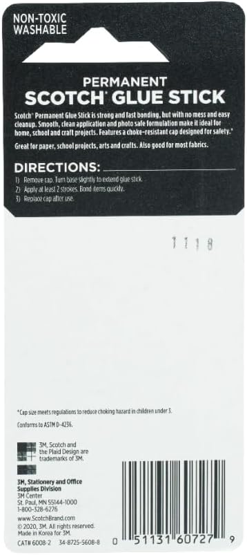 Scotch Permanent Glue Sticks, Acid-Free Non-Toxic Adhesive – Strong & Fast Bond - Image 3