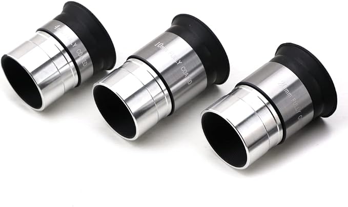 1.25-Inch Telescope Eyepiece Set, 4mm 10mm 20mm | Multi-focal eyepiece kit; - Image 3