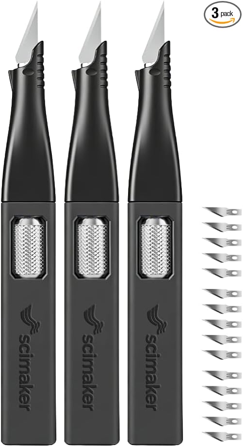 Precision Craft Knife Set for DIY, Modeling & Detail Cutting – Ergonomic by scimaker