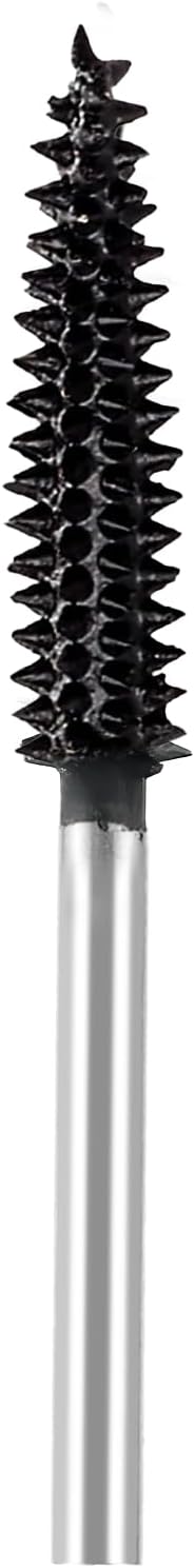 CAELUM 1 Pcs Small Taper Rotary Burr Kit, 1/8" Shaft, Very Coarse - Woodworking Attachment for Dremel, Foredom, DeWalt, Milwaukee Tools, Carving Burrs for Carving Engraving in Wood, Rubber, Plastic