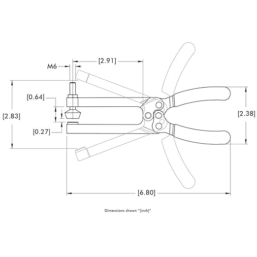 DE-STA-CO 431 Squeeze-Action Clamp