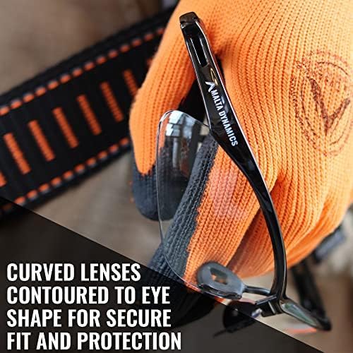 Malta Dynamics APEX Safety Glasses – Construction Safety Glasses for Men and Women with Anti Scratch and Anti Fog Protection, ISEA & ANSI Z87 Compliant (Assorted, 36 Pairs)