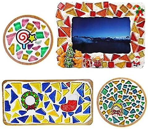 500g Mixed Color Irregular Crystal Mosaic Tiles, Tiny Mosaic Tile DIY Hobbies - Image 4