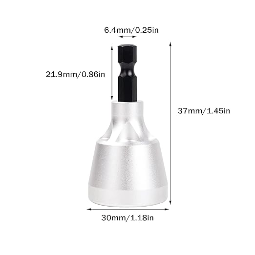 Deburring External Chamfer Tool, with HSS Blade, Quick Release Hex Shank Deburring Chamfering Drill Bit for 1/8" to 3/4"(3-19mm) Diameter TS/DJQ-01