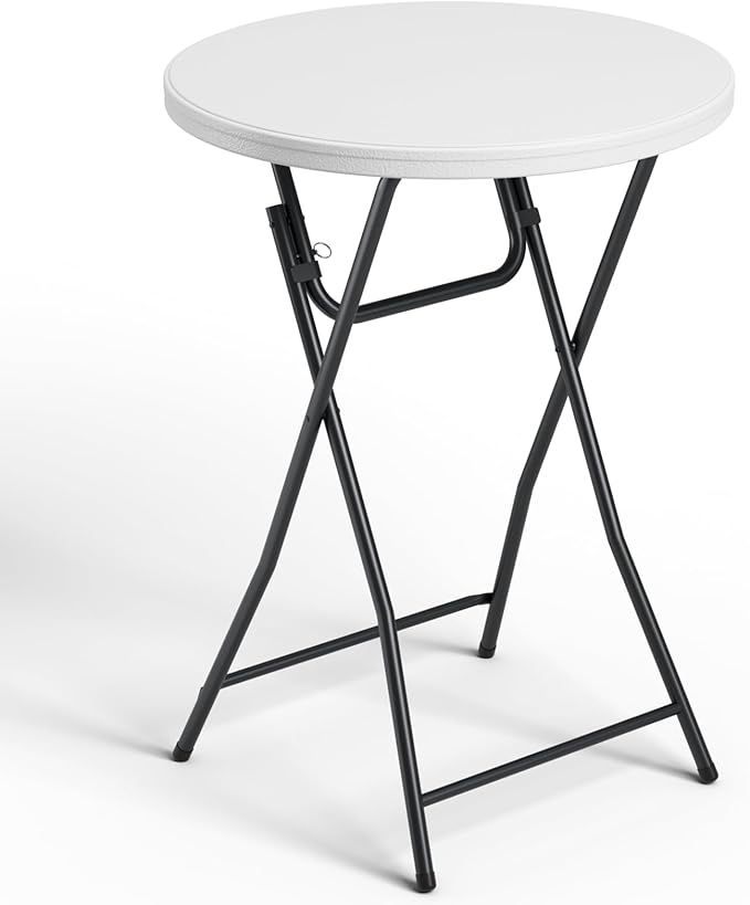 Folding Table, 32 Inch Foldable Cocktail Bar, High Top Round Folding Tables No by FoldingFurniture