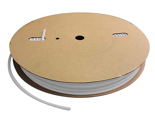 Kable Kontrol Heat Shrink Tubing - 3/32” Inch - 500' Ft Long, White Polyolefin - 2:1 Industrial Shrink Tube & Cable Sleeve for Electrical Wire Insulation - Rated for 600 V