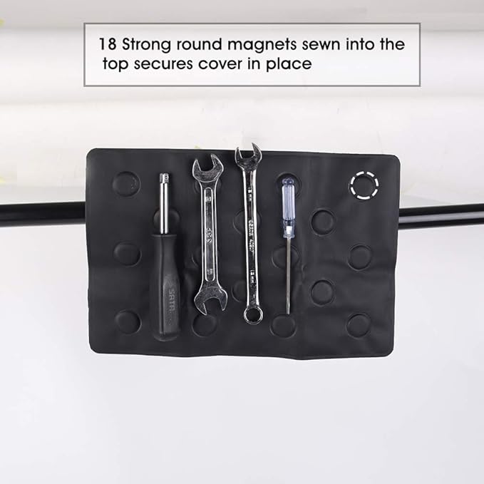 XSTRAP STANDARD Flexible Magnetic Tool Holder 11.8"x7.9" Mag-Pad - Wrenches, Bolts, Nuts, Screw and Other Parts Tray for Car, Garage, Home, Construction