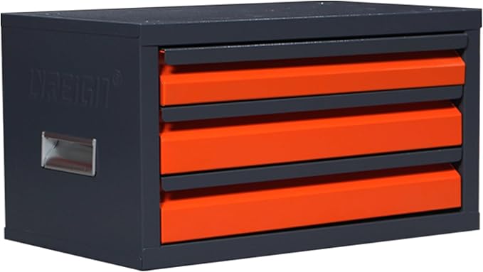 Milling Cutter Storage Cabinet Drill bit Storage Cabinet Parts Storage Drill bit Dispenser Storage Cabinet Three Drawers Suitable for 1/16 inch to 1/2 inch