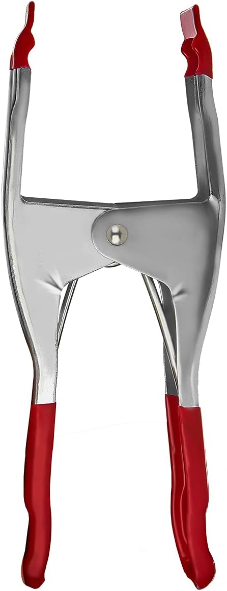 FactorDuty Set of 8-9-Inch Metal Spring Clamp with Red Tip
