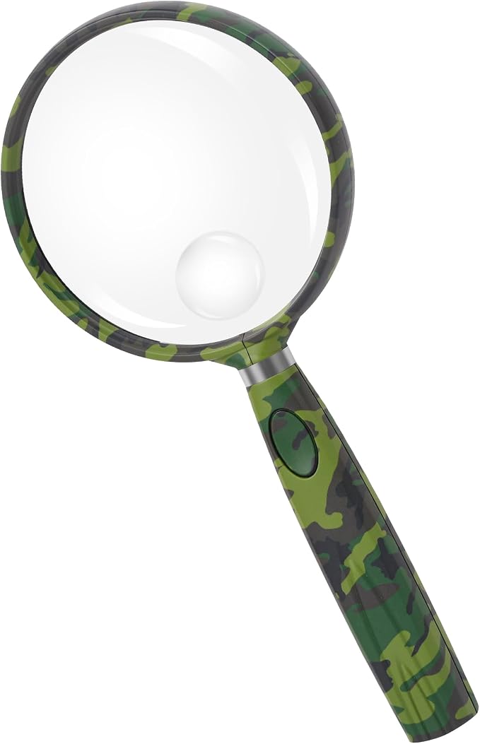 Feosky Handheld Reading Magnifier, 10X Magnifier, 75mm Shatterproof Lens by Feosky