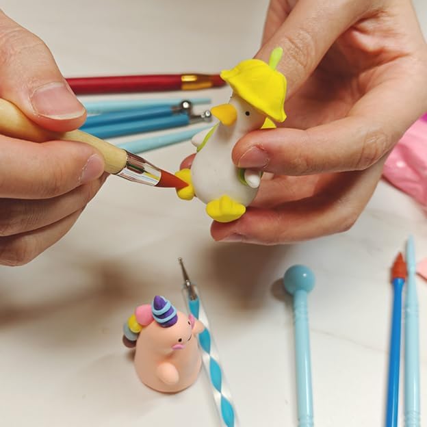 Polymer Clay Tools, Modeling Dotting Tools, Silicone Clay Sculpting Tool - Image 6
