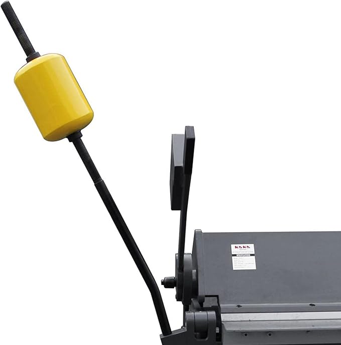 KAKA INDUSTRIAL Sheet Metal Brake, 100-Inch Heavy-Duty Metal Brake Bender, 12-Gauge Mild Steel Capacity Aluminum Brake, Floor Model Metal Break W-10012