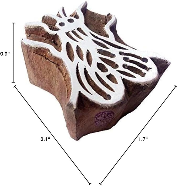 Royal Kraft Wooden Stamps DIY Fabric, Henna Printing Blocks THDtag072 - Image 5